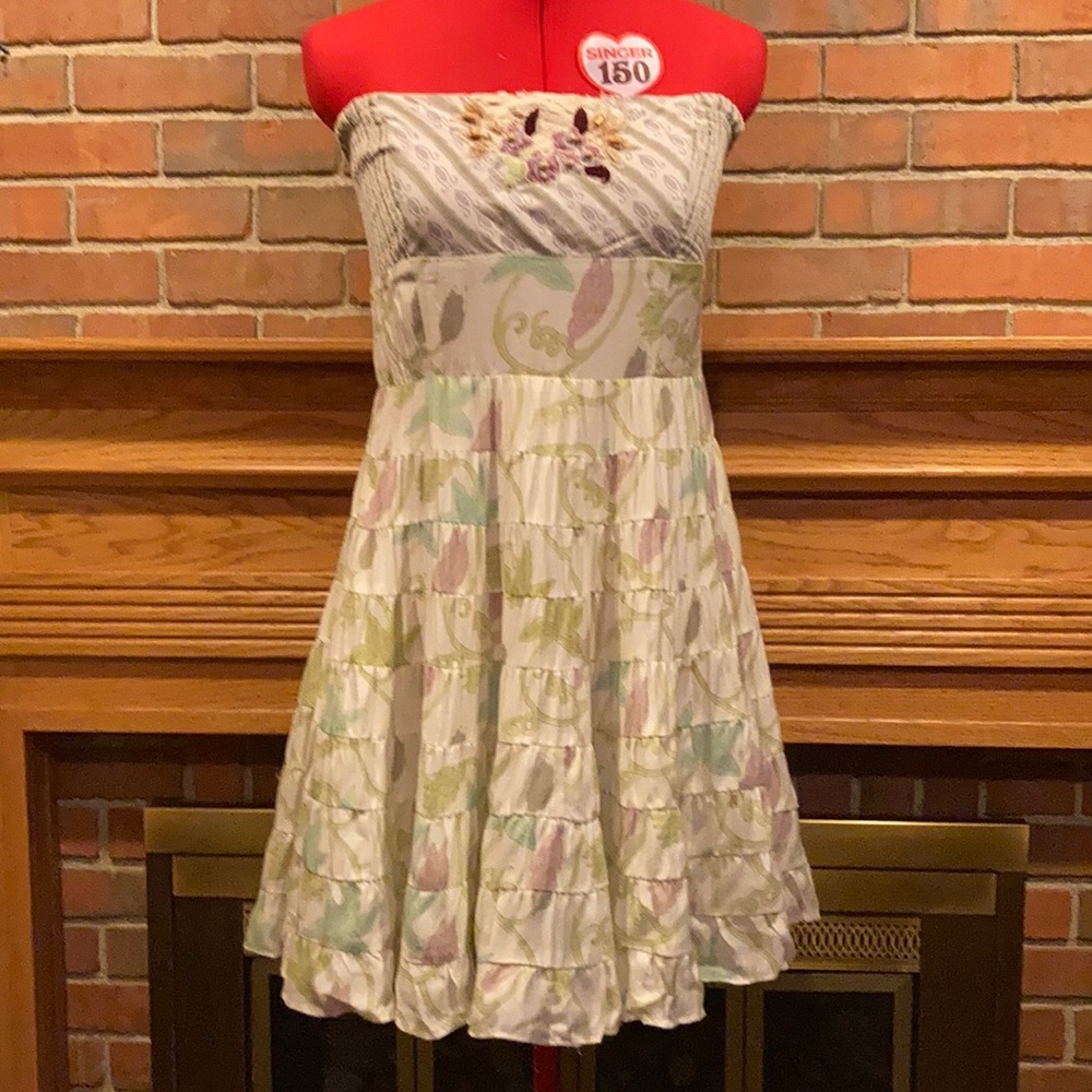 EUC sz 8 Free People strapless dress